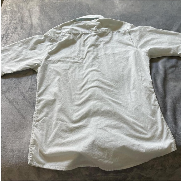 Lee Light Blue Short Sleeve Button Up Two Chest Pockets Casual Shirt Large - Picture 3 of 5